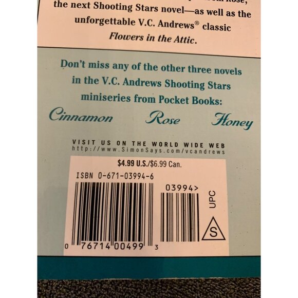 V.C. Andrews "Ice" Shooting Stars Paperback Book - Picture 3 of 5